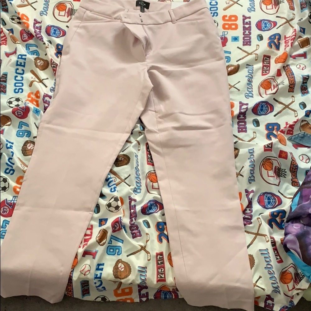 WHBM slim ankle pants lilac NWT size 8